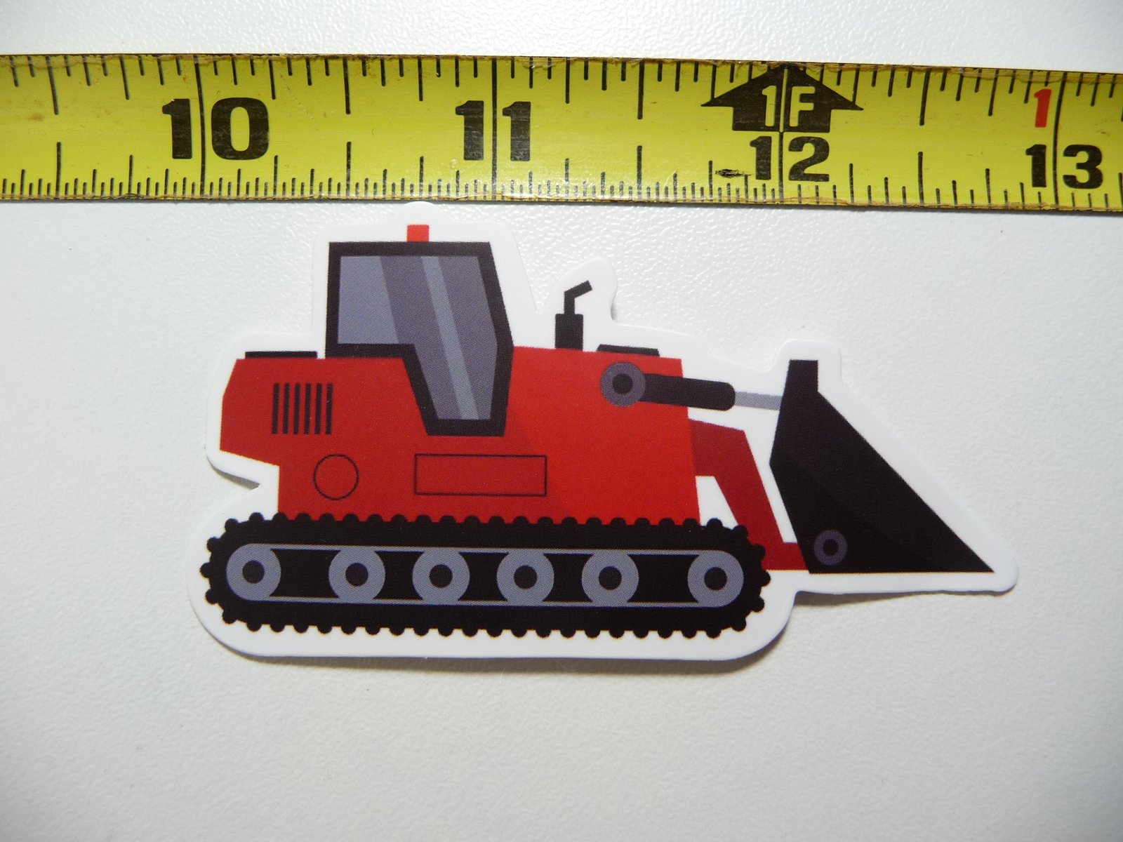 HEAVY DUTY RED BULLDOZER DECAL STICKER HEAVY EQUIPMENT CONSTRUCTION | eBay